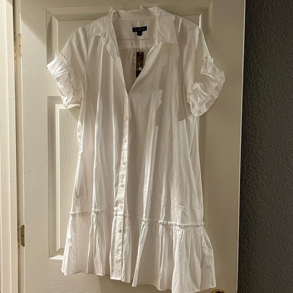 J. Crew Classic White Button-Down Shirt